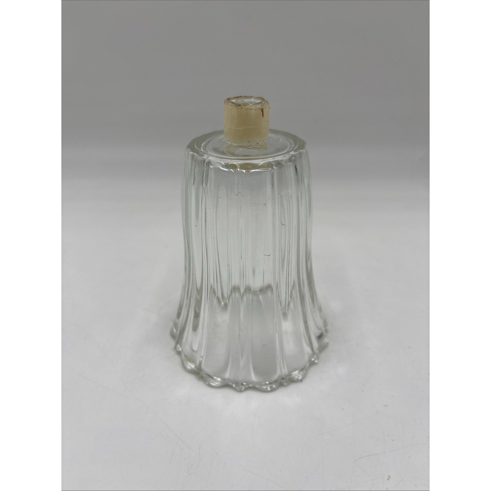 Homco Clear Glass Peg Votive Cup Royal Jewelite Ribbed & Grommets